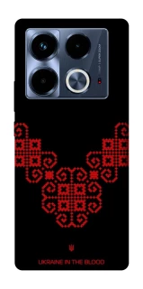Чохол на Infinix Note 40 4G Чорно-червона вишиванка фото 1 з 1