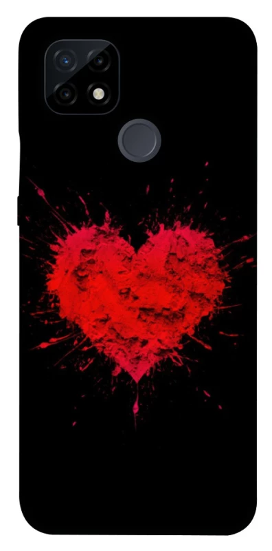 Чохол на Realme C21 Splash heart фото 1 з 1