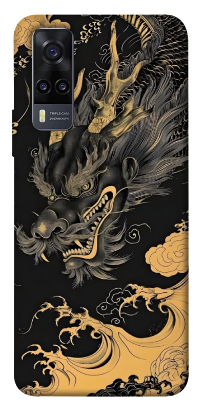Чохол на Vivo Y31 gold dragon фото 1 з 1
