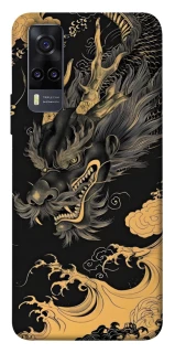 Чохол на Vivo Y31 gold dragon фото 1 з 1