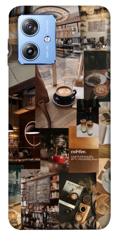 Чохол на Motorola Moto G84 Coffee collage ver.2 фото 1 з 1