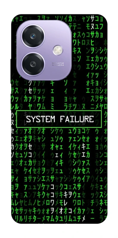 Чехол на Oppo A3 4G Matrix system failure фото 1 Чехол на Oppo A3 4G Matrix system failure фото 1 из 1