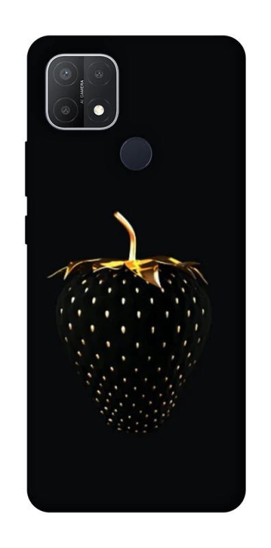 Чохол на Oppo A15s / A15 Чорна полуниця фото 1 з 1
