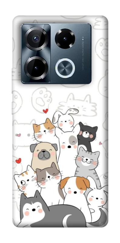Чехол на Infinix Note 40 Pro 4G Funny Pets фото 1 из 1