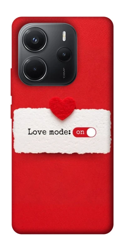 Чохол на Xiaomi Redmi Note 14 4G (Int. version) Love Mode ON фото 1 з 1