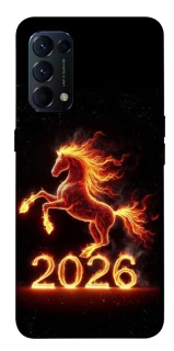 Чохол на Oppo Reno 5 4G Red Fire Horse ver.1 фото 1 з 1