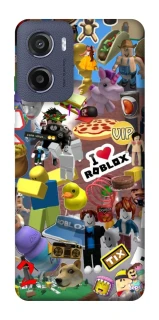 Чохол на Motorola Moto E15 Roblox collage ver.5 фото 1 з 1