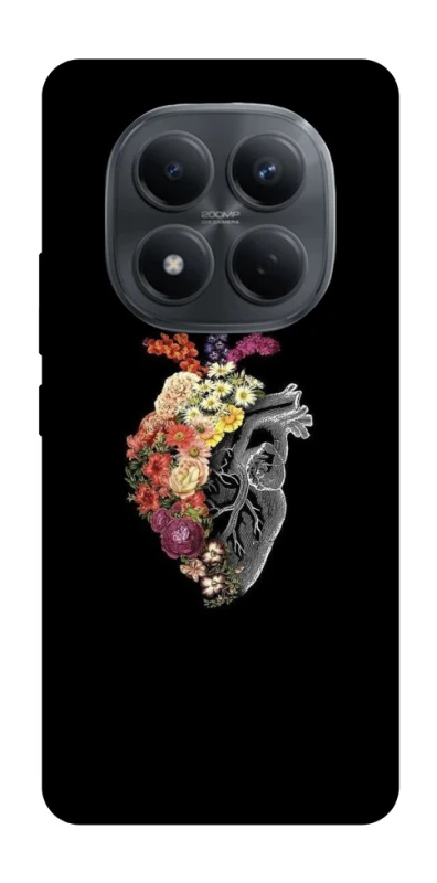 Чохол на Xiaomi Redmi Note 15 Pro 4G Heart with flowers фото 1 з 1
