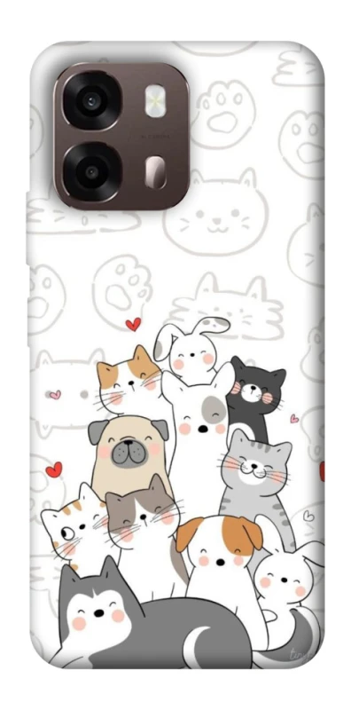 Чохол на Oppo A6 Funny Pets фото 1 з 2