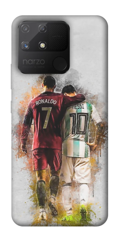 Чохол на Realme Narzo 50A Ronaldo та Messi фото 1 з 1