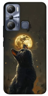 Чехол на Infinix Hot 20i Кот под луной v2 фото 1 из 1