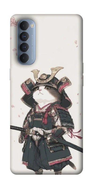Чохол на Oppo Reno 4 Pro Samurai Cat Warrior фото 1 з 1