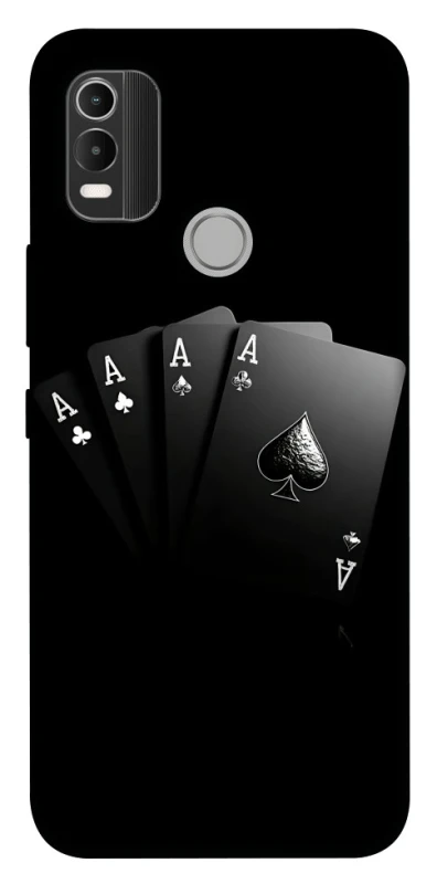Чохол на Nokia C21 Plus Black Cards фото 1 з 1