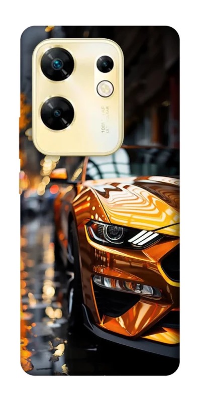 Чехол на Infinix Zero 30 4G Golden sports car фото 1 из 1