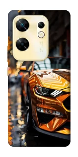 Чехол на Infinix Zero 30 4G Golden sports car фото 1 из 1