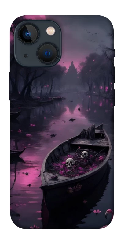 Чохол на Apple iPhone 13 mini (5.4") Boat and flamingo фото 1 з 1