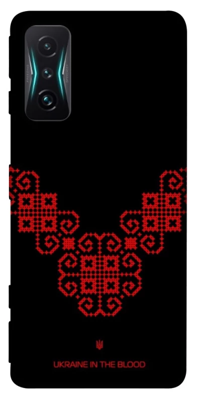 Чохол на Xiaomi Redmi K50 Gaming Чорно-червона вишиванка фото 1 з 1