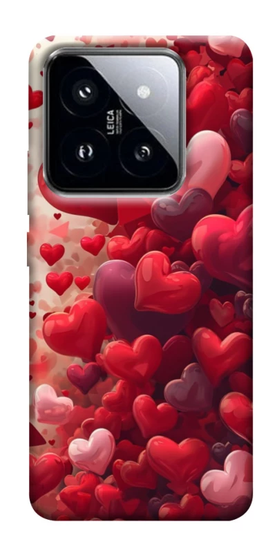 Чохол на Xiaomi 14 Pro Many hearts фото 1 з 1