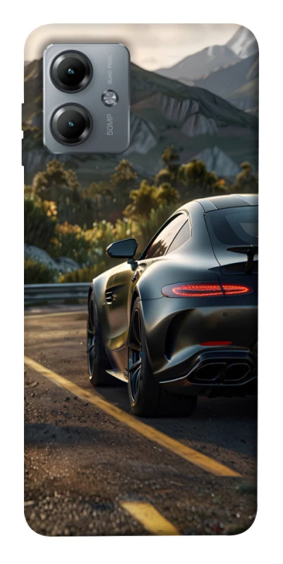 Чохол на Motorola Moto G14 Car in the mountains фото 1 з 1