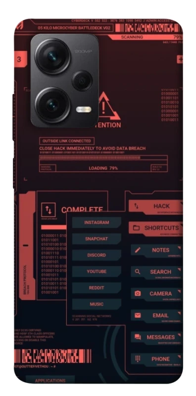 Чехол на Xiaomi Redmi Note 12 Pro+ 5G Attention фото 1 из 1