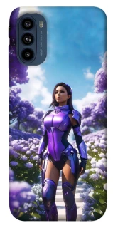 Чехол на Motorola Moto G41 Cyber space girl ver.4 фото 1 из 1