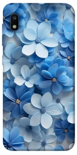 Чехол на Samsung Galaxy A10 (A105F) Синие цветы фото 1 из 1