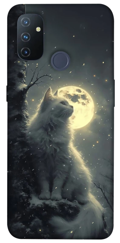 Чехол на OnePlus Nord N100 Кот под луной фото 1 из 1