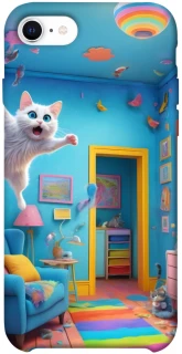 Чохол на Apple iPhone SE (2020) crazy cat фото 1 з 1