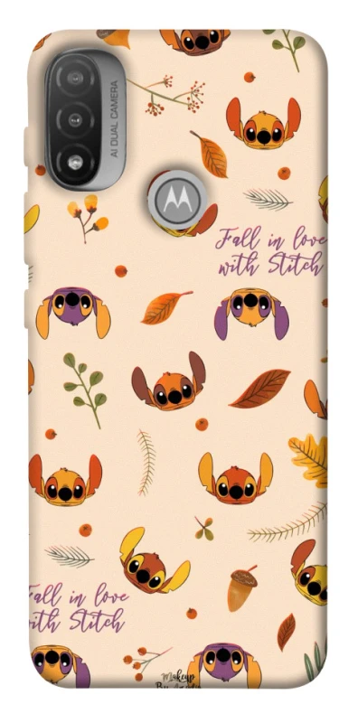 Чохол на Motorola Moto E20 Fall in love with Stitch фото 1 з 1