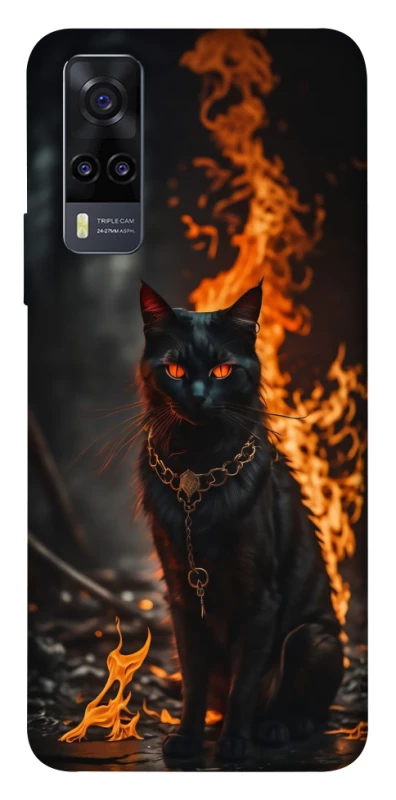 Чохол на Vivo Y31 Вогняний кіт фото 1 з 1