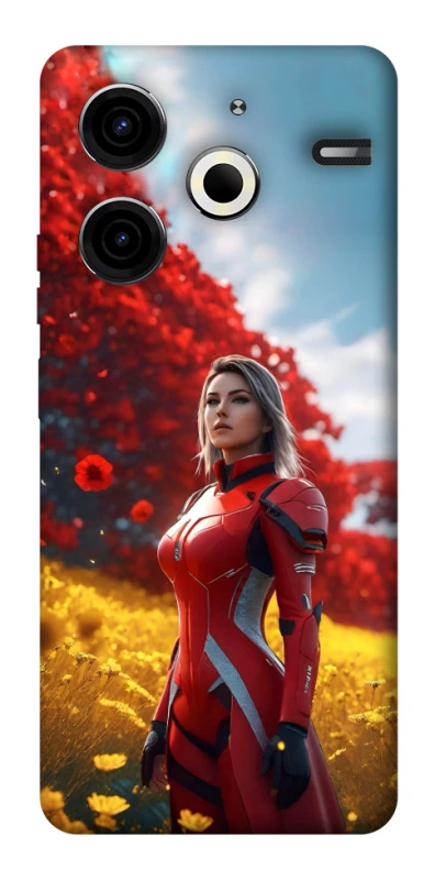 Чохол на TECNO Pova 6 Neo (LI6) Cyber space girl ver.5 фото 1 з 1