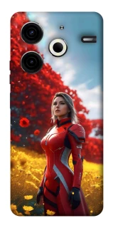 Чехол на TECNO Pova 6 Neo (LI6) Cyber space girl ver.5 фото 1 из 1