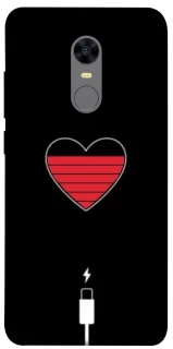 Чехол на Xiaomi Redmi 5 Plus / Redmi Note 5 (Single Camera) Charge your heart фото 1 из 1