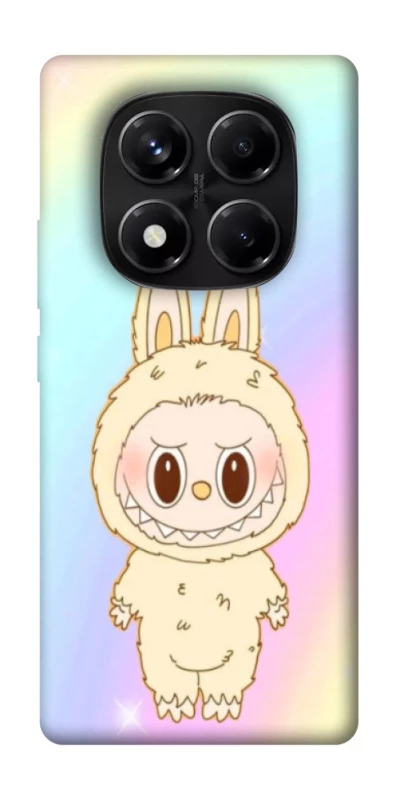 Чохол на Xiaomi Redmi Note 14 Pro 5G Fluffy Rainbow Labubu фото 1 з 1