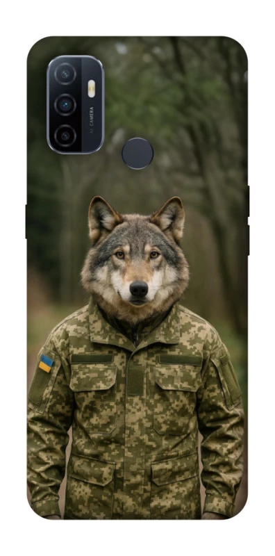 Чехол на Oppo A53 / A32 / A33 Волк защитник фото 1 из 1