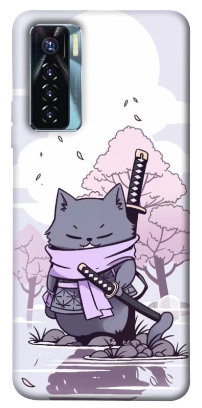 Чехол на TECNO Camon 17 Pro Samurai cat фото 1 из 1