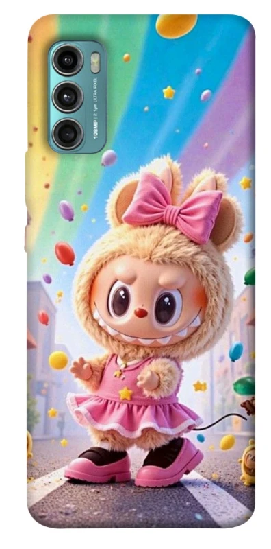 Чохол на Motorola Moto G60 Labubu rainbow фото 1 з 1