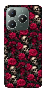 Чехол на Realme C61 Черепа и розы фото 1 из 1
