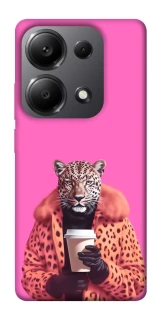 Чехол на Xiaomi Redmi Note 13 Pro 5G Леопард с кофе фото 1 из 1