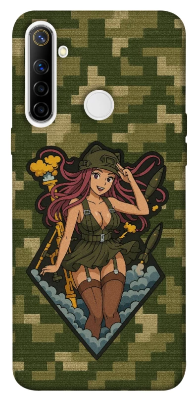Чехол на Realme 6i Military Waifu фото 1 из 1