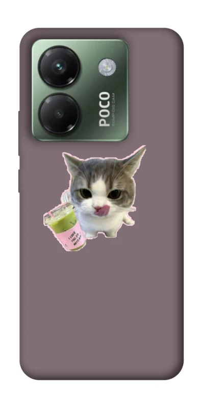 Чохол на Xiaomi Poco M7 pro 5G cat matcha фото 1 з 1