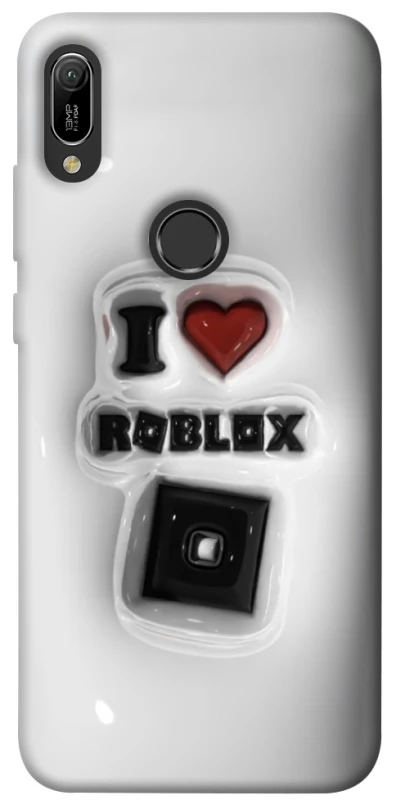 Чохол на Huawei Y6 (2019) I love Roblox фото 1 з 1
