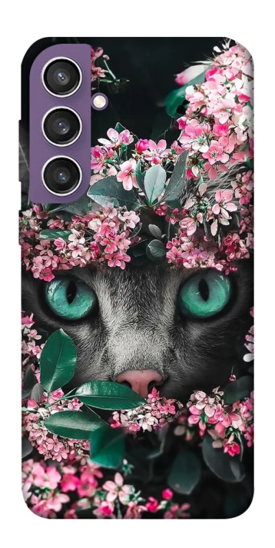 Чохол на Samsung Galaxy S23 FE Кіт в квітах фото 1 з 1