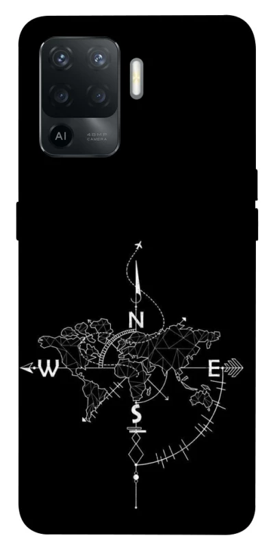 Чохол на Oppo Reno 5 Lite Travel Map фото 1 з 1