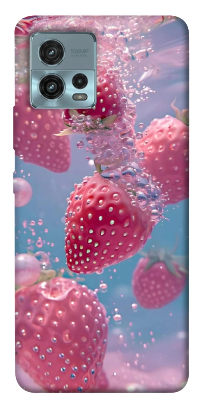 Чохол на Motorola Moto G72 Полуниця в воді фото 1 з 1