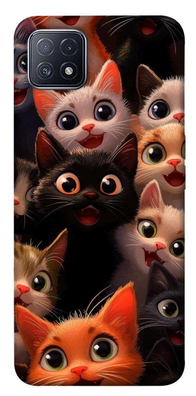 Чохол на Oppo A73 happy cats фото 1 з 1