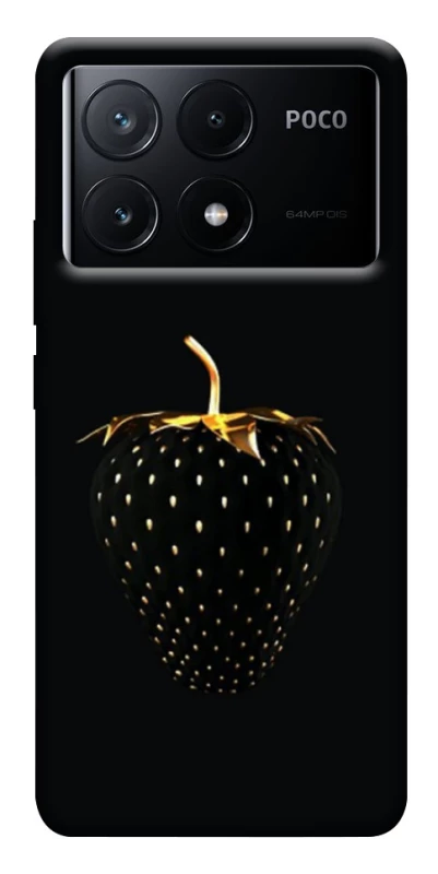 Чохол на Xiaomi Poco X6 Чорна полуниця фото 1 з 1