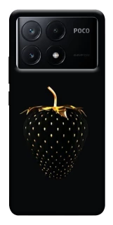 Чохол на Xiaomi Poco X6 Чорна полуниця фото 1 з 1