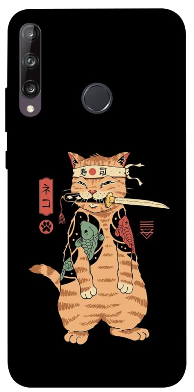 Чехол на Huawei P40 Lite E Кот-самурай фото 1 из 1