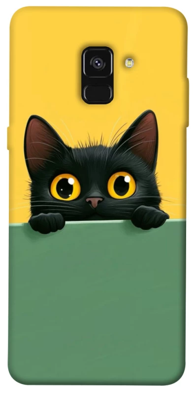 Чохол на Samsung A530 Galaxy A8 (2018) Black cat v2 фото 1 з 1